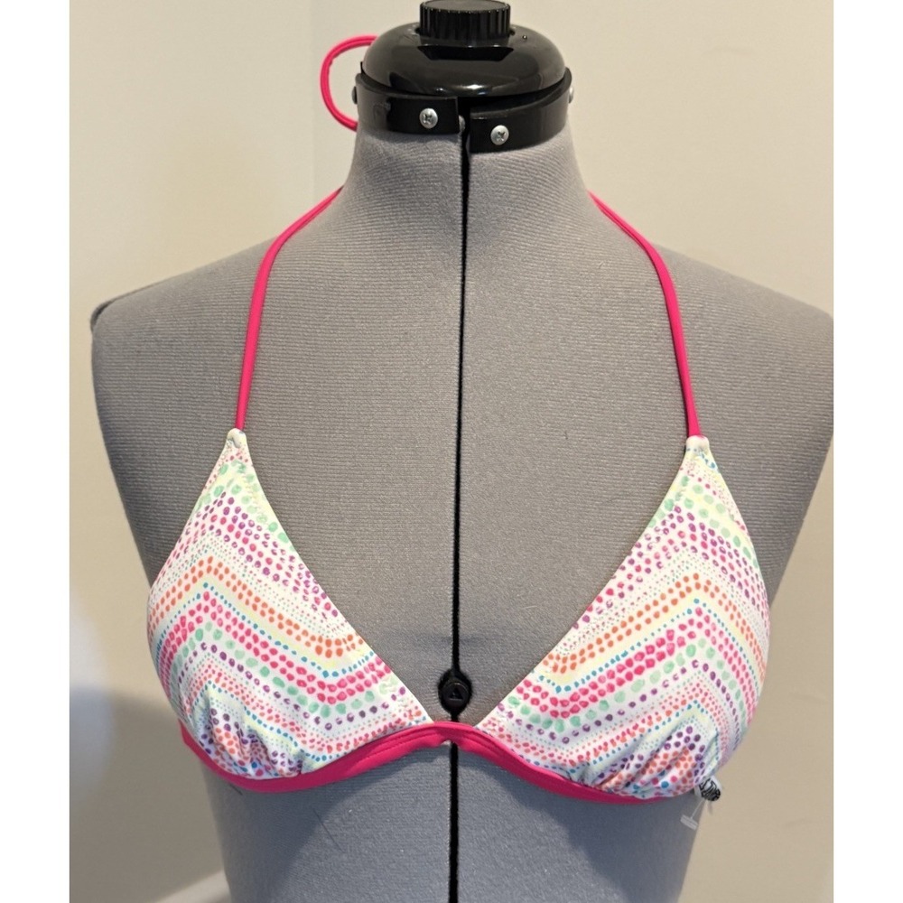 Victoria's Secret PINK Chevron Dotted Triangle Bikini Top S/P
